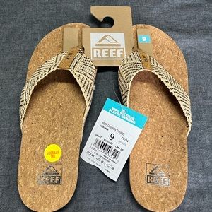 Reef Woven Strap Cushion Flip Flops Women’s Size 9